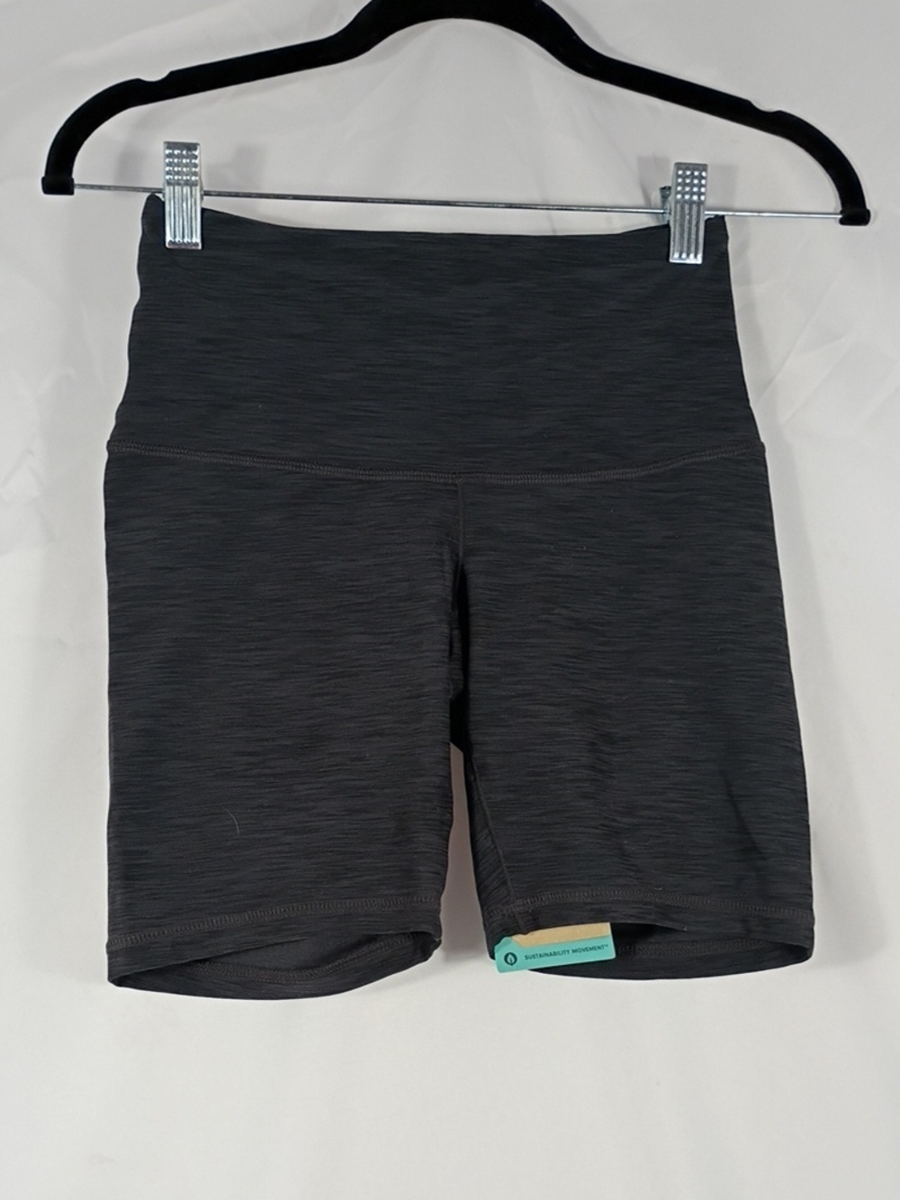 NWT Prana Black Heather Kimble Short Women's Size XS Yoga High rise Athleisure